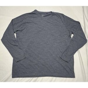 Identic Shirt Mens XXL Gray Long Sleeve Cotton Blend